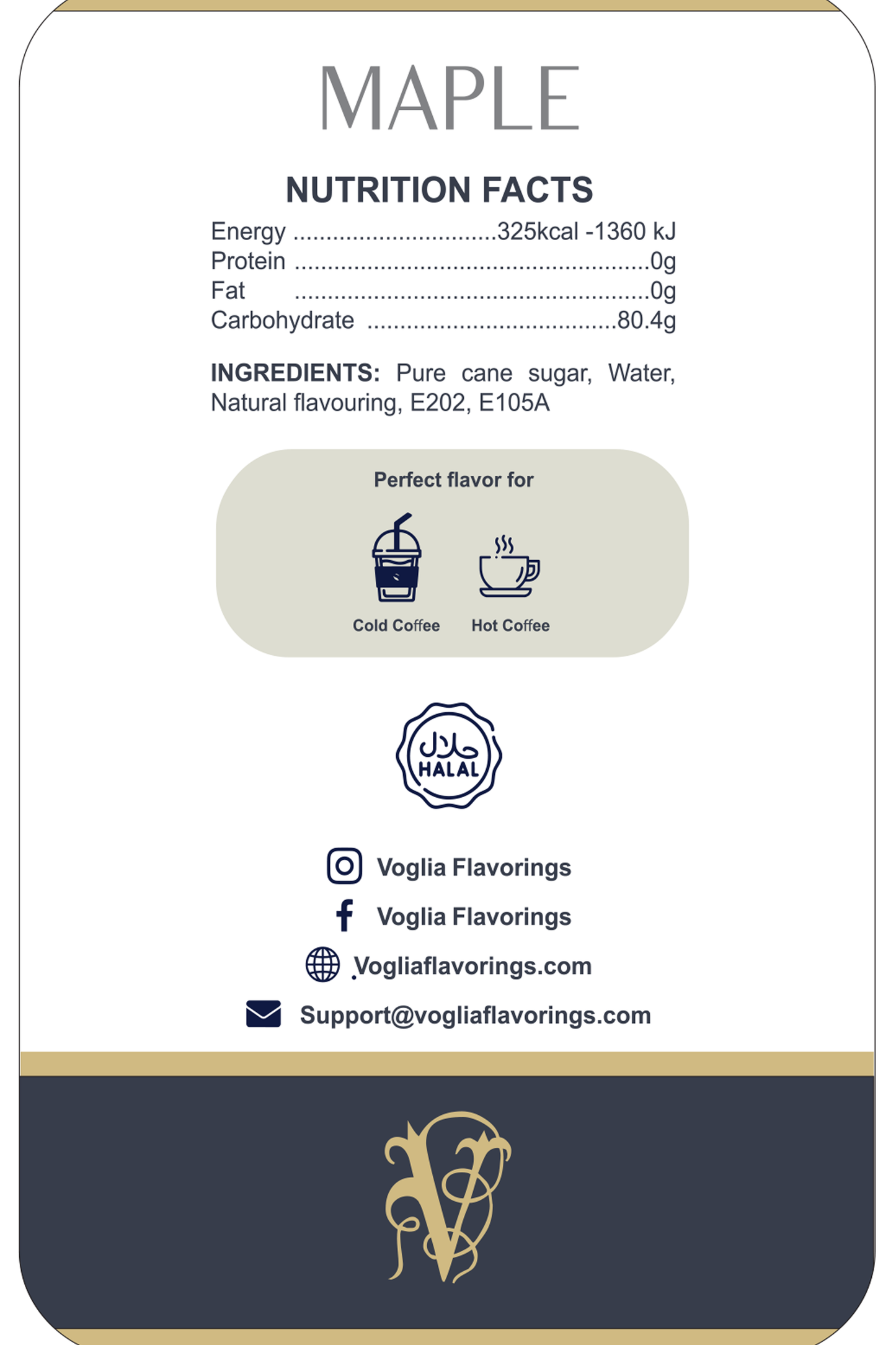 Maple 1L | Coffee Syrup