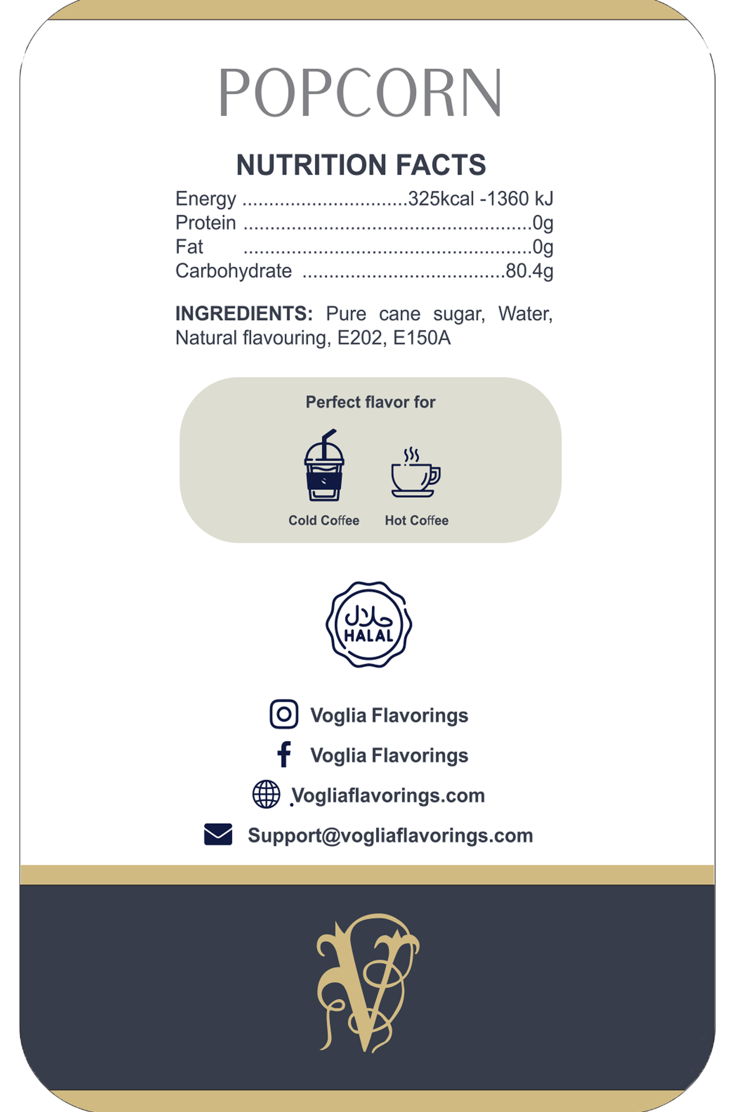 Popcorn 1L | Coffee Syrup