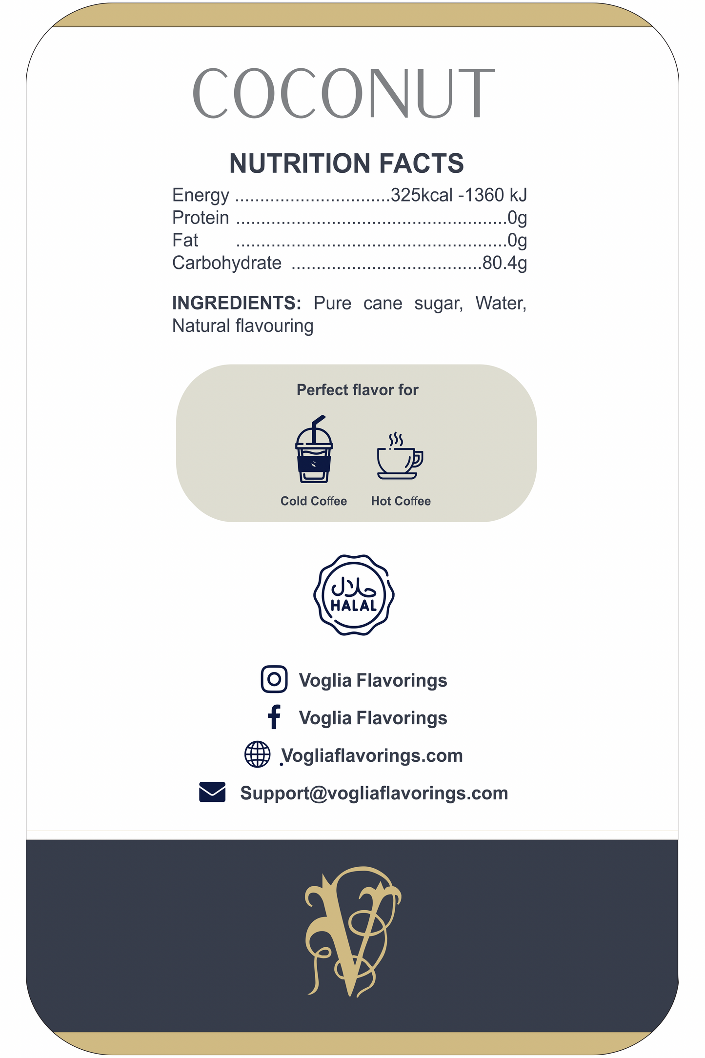 Coconut 1L | Coffee Syrup