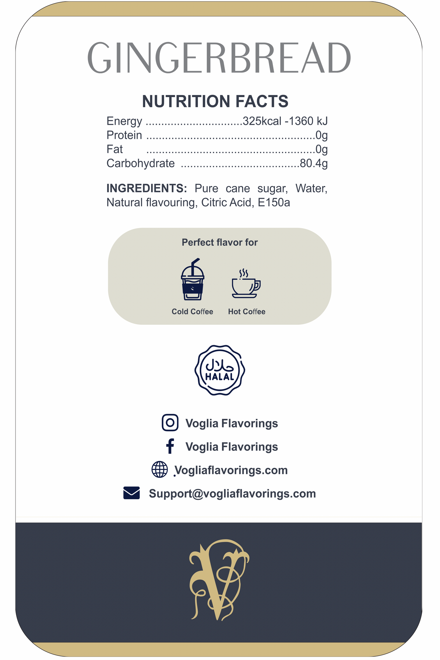 Gingerbread 1L | Coffee Syrup