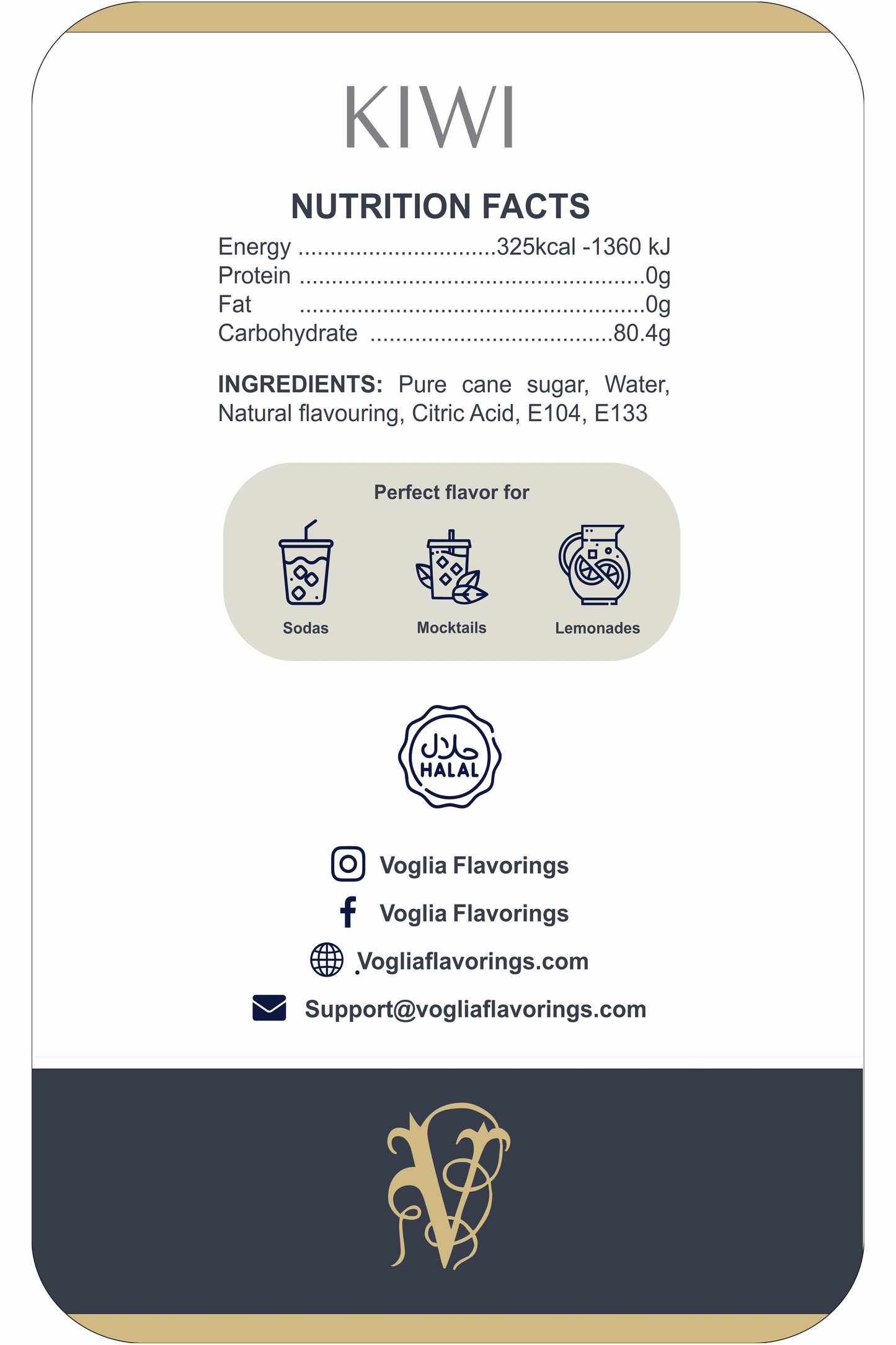 Kiwi 1L | Fruit Syrup