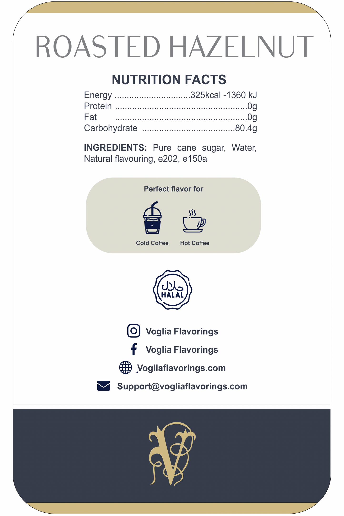 Roasted Hazelnut 1L | Coffee Syrup