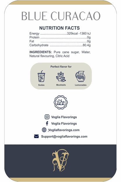 Blue Curacao 1L | Fruit Syrup