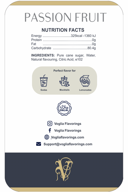 Passionfruit 1L | Fruit Syrup