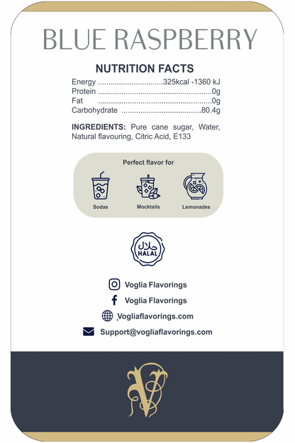 Blue Raspberry 1L | Fruit Syrup