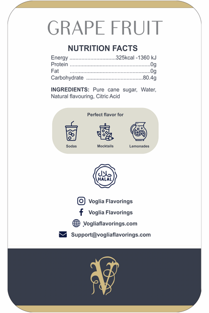 Grape Fruit 1L | Fruit Syrup