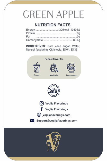 Green Apple 1L | Fruit Syrup