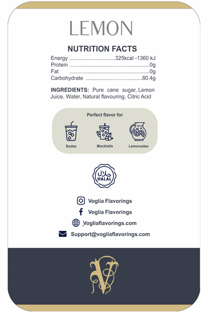 Lemon 1L | Fruit Syrup