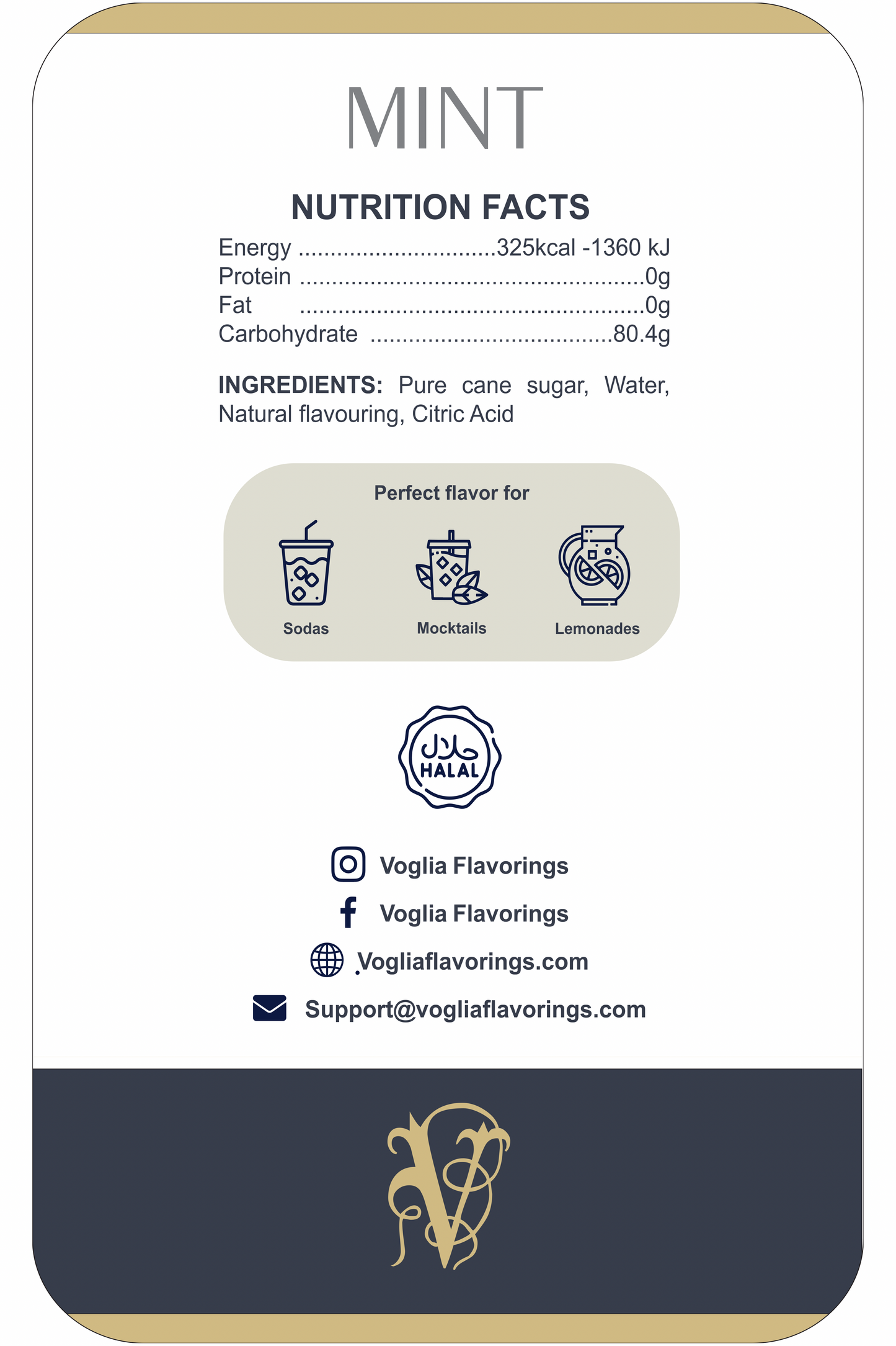 Mint 1L | Fruit Syrup