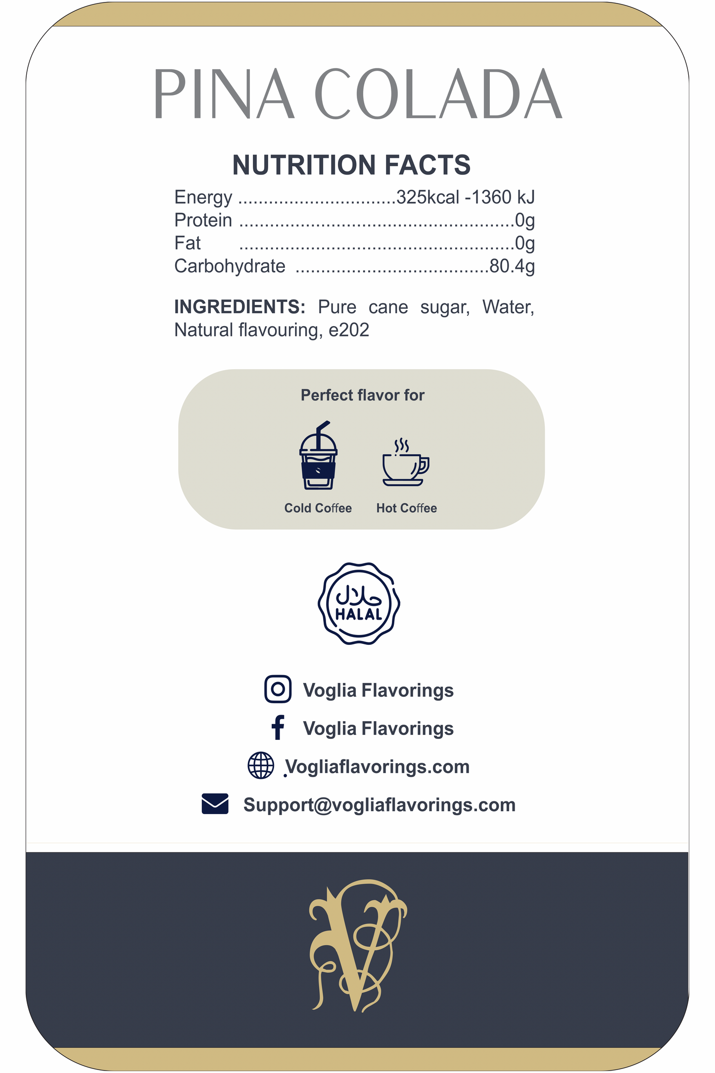 Pina Colada 1L | Fruit Syrup