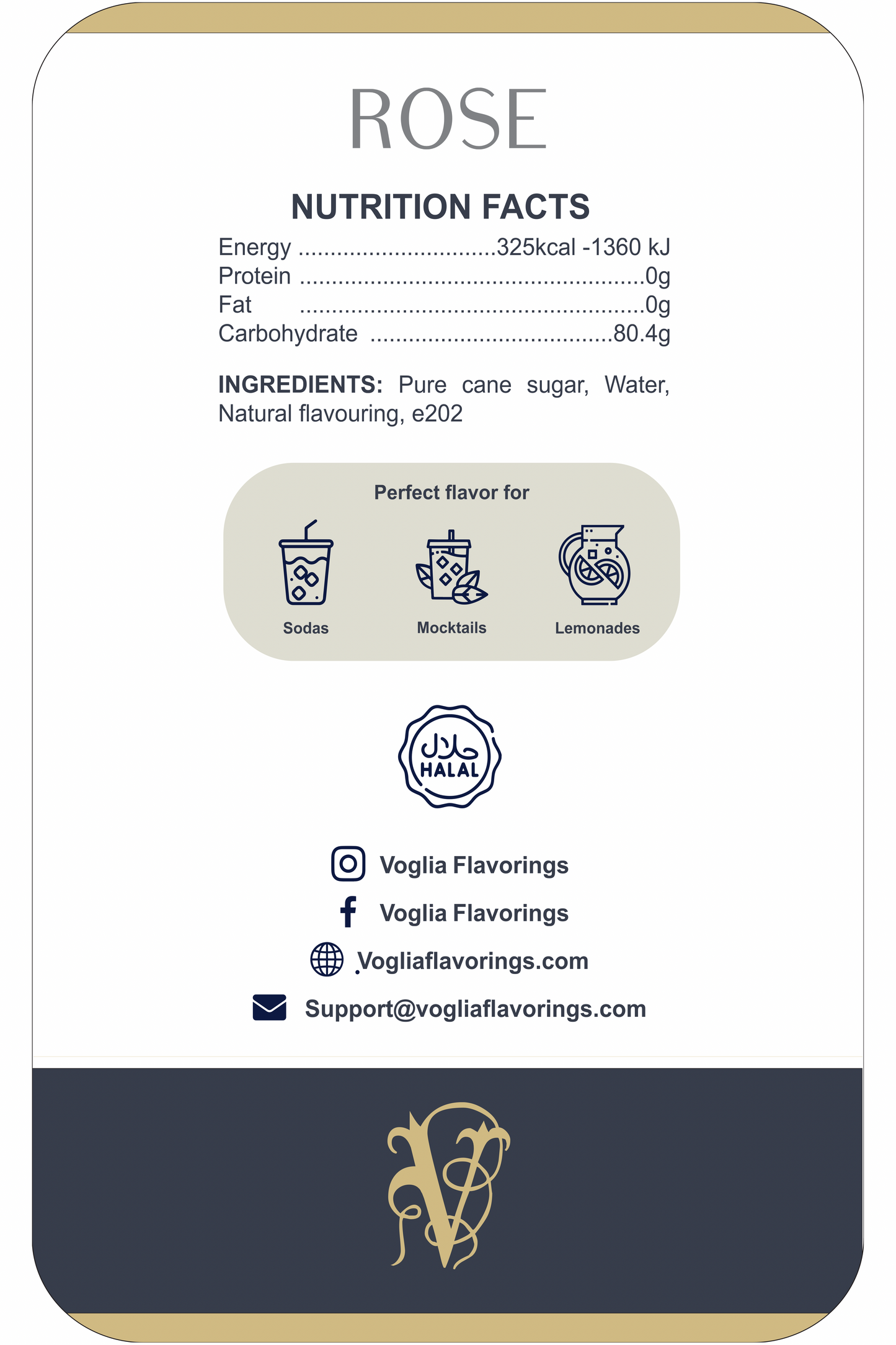 Rose 1L | Fruit Syrup