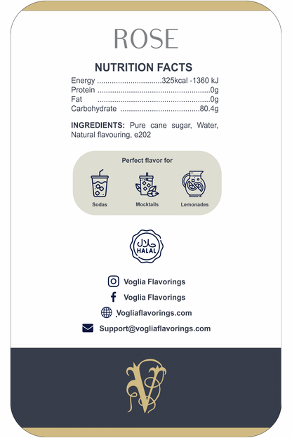 Rose 1L | Fruit Syrup